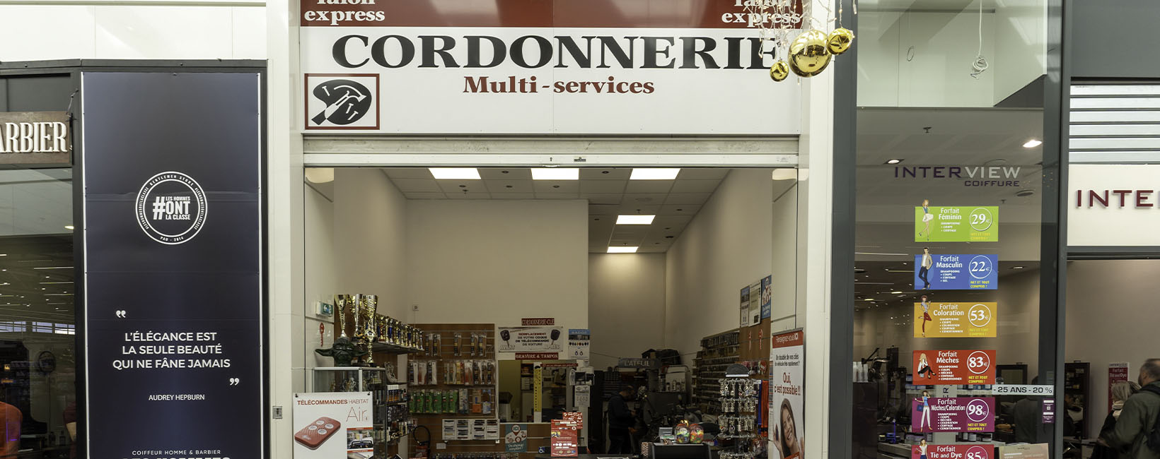 Cordonnerie Talon Express Centre Commercial le Méridien