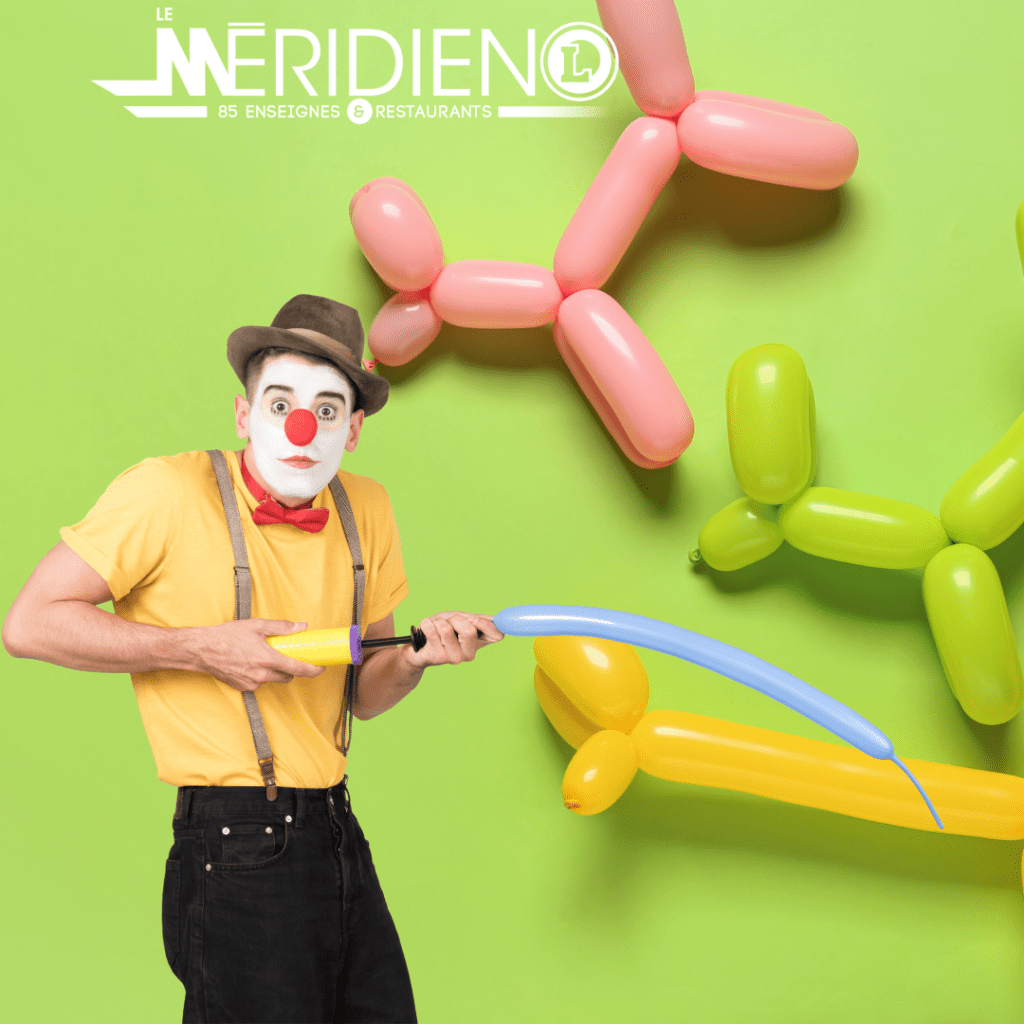 Préparez-vous à une explosion de couleurs et de créativité dans votre centre commercial le Méridien avec notre incroyable sculpteur de ballons !