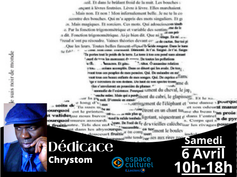 Affiche dédicace du Poète Chrystom !