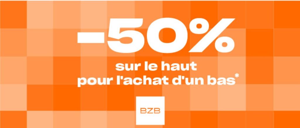 Du 13 au 26 août, faites-vous plaisir chez BZB au Centre Le Méridien : robes, combinaisons, pantalons… et repartez avec un haut à moitié prix (hors vestes et manteaux).