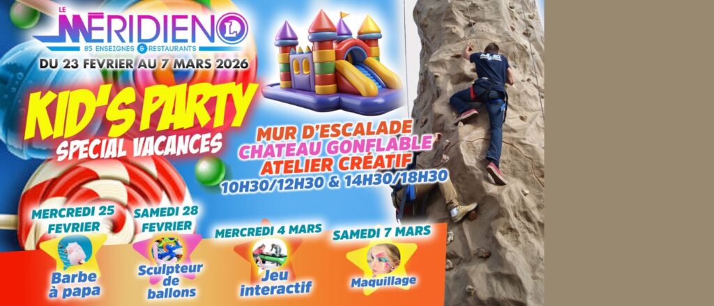 Kid's Party Spéciale Vacances au Méridien Ibos