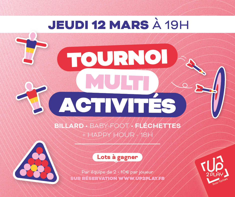Tournoi Multi Activités chez Up To Play !